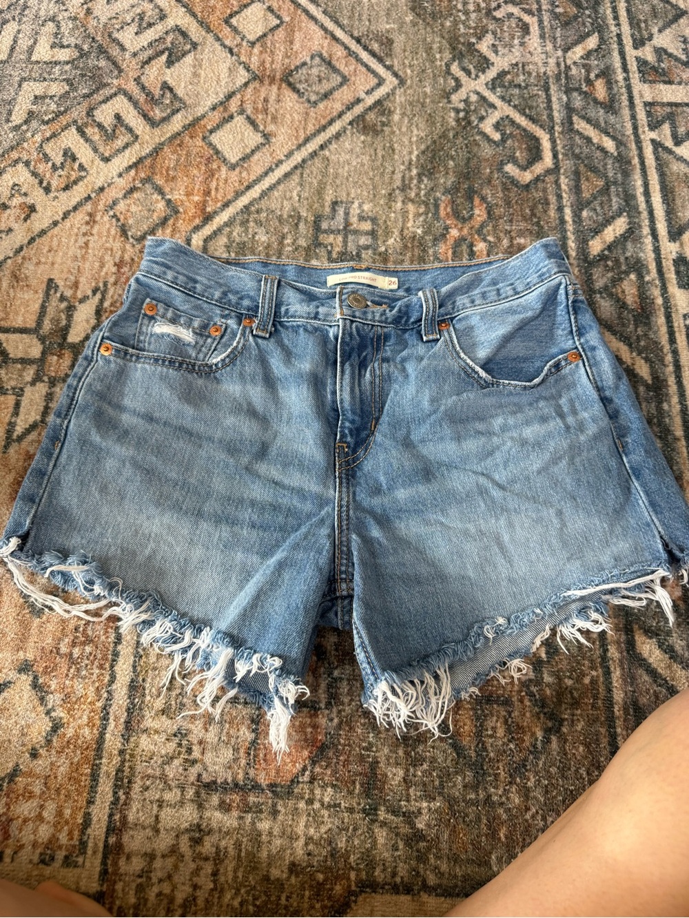 Levi’s low pro denim shorts